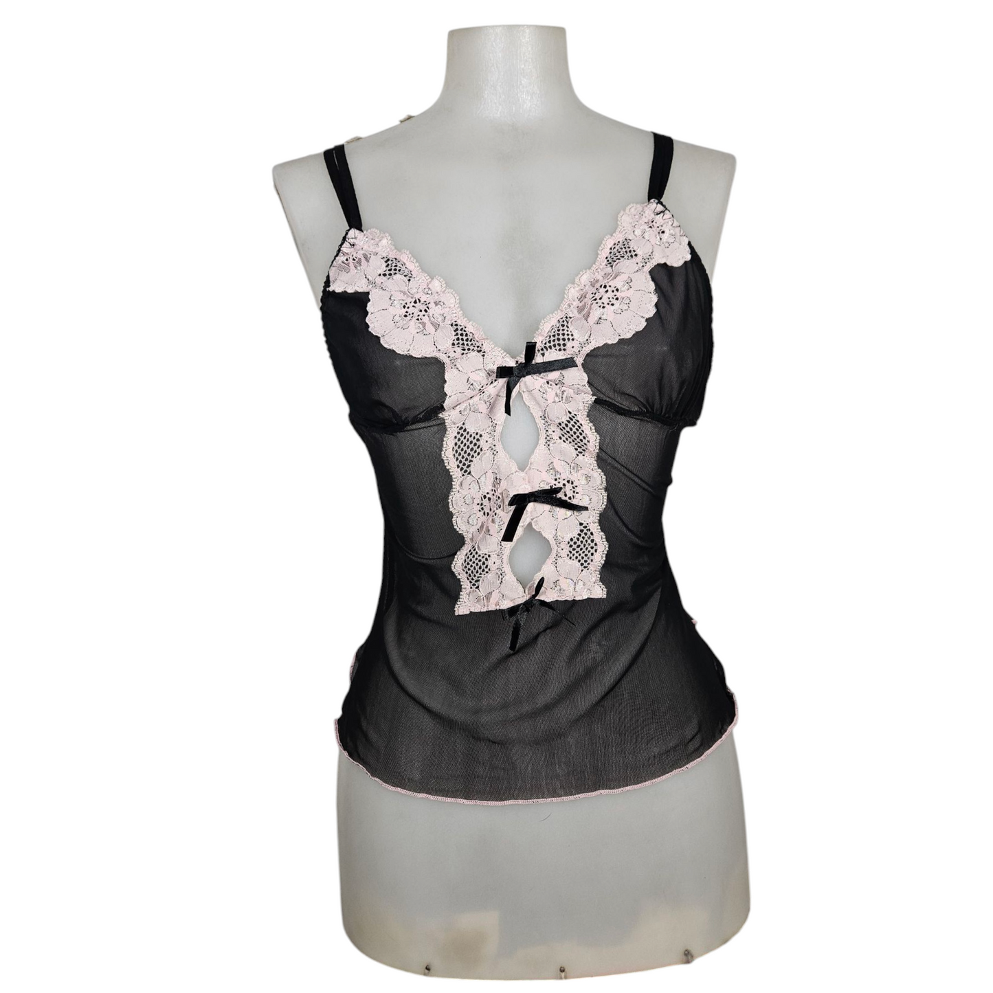 Lingerie tank top in voile