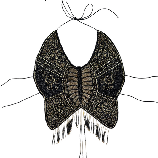 Haut dos nu papillon brodé de perles