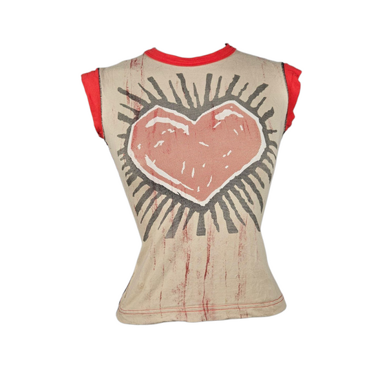 T shirt imprimé coeur