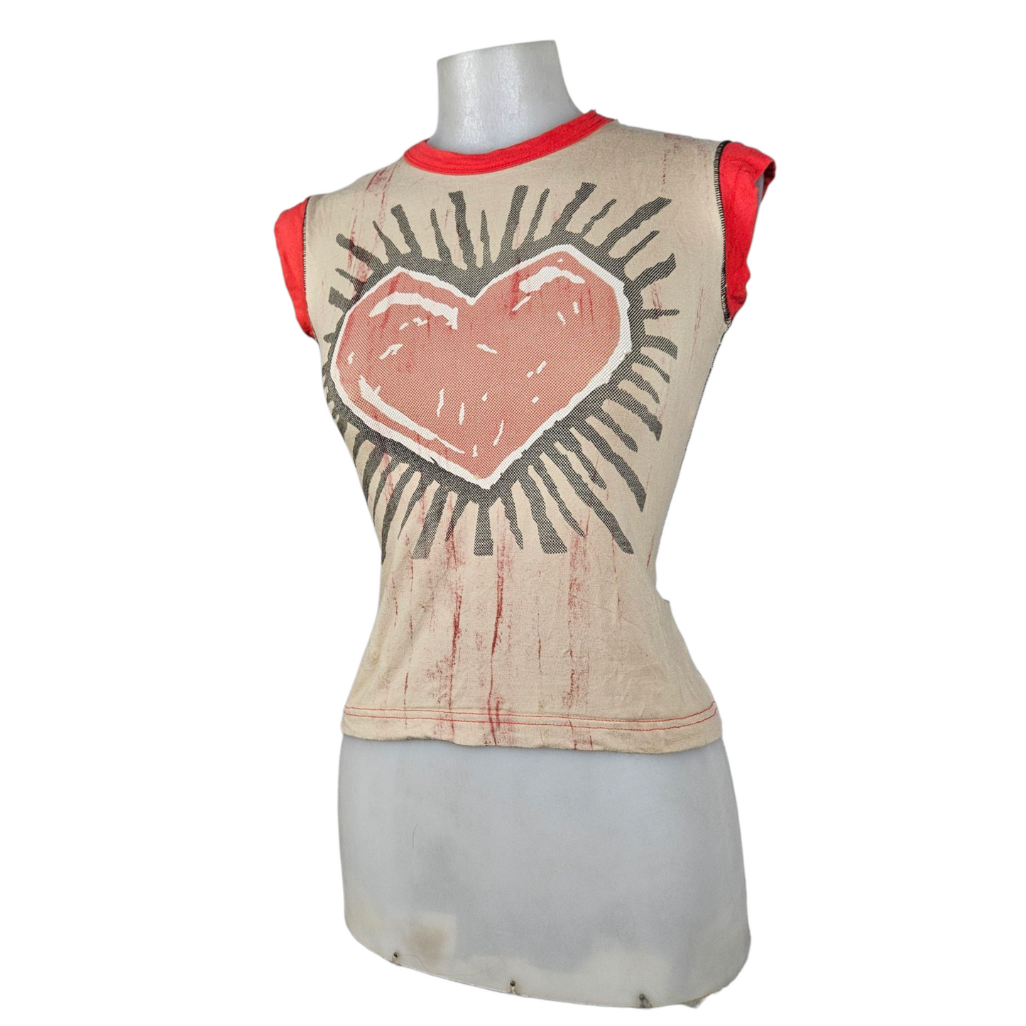 Heart print t-shirt