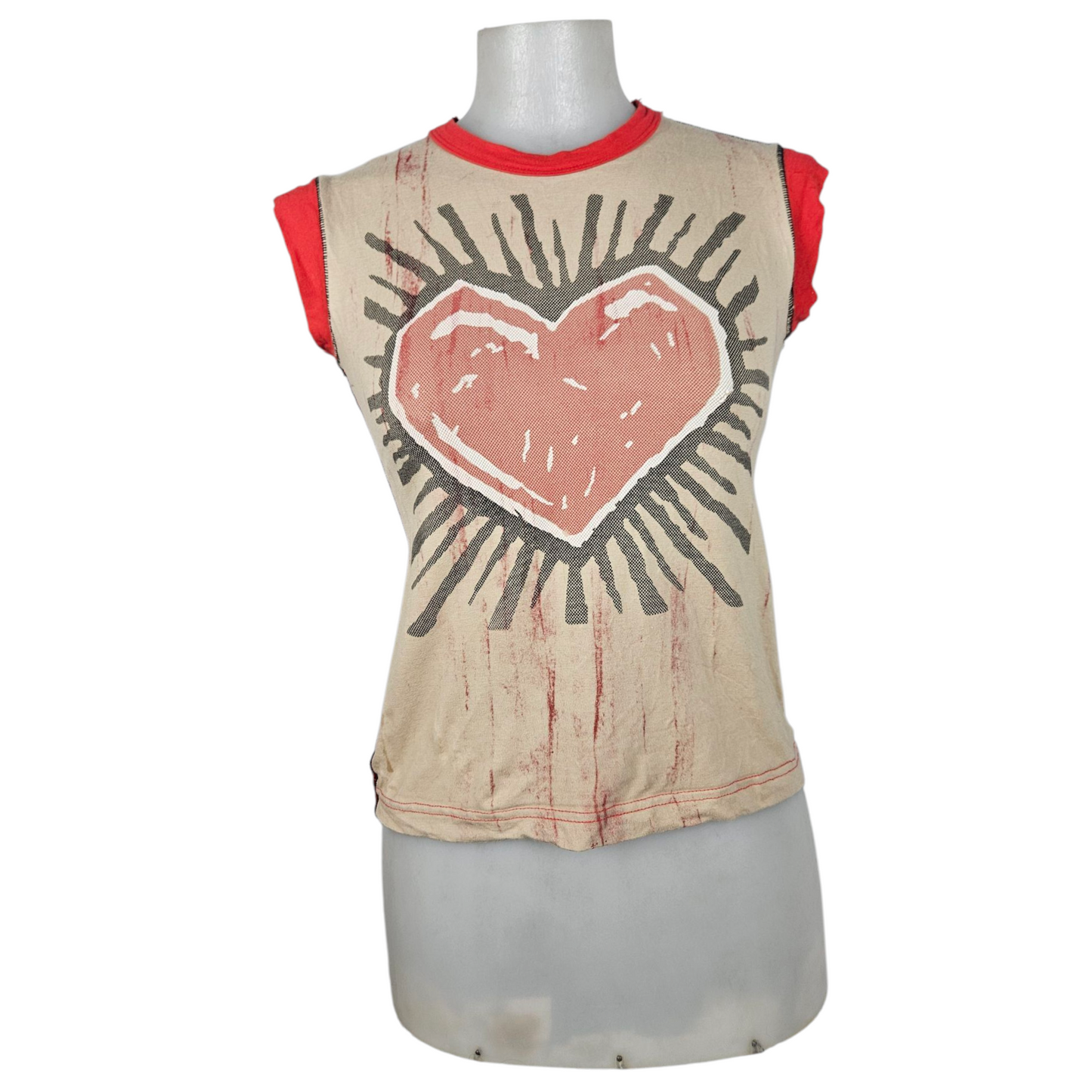 Heart print t-shirt