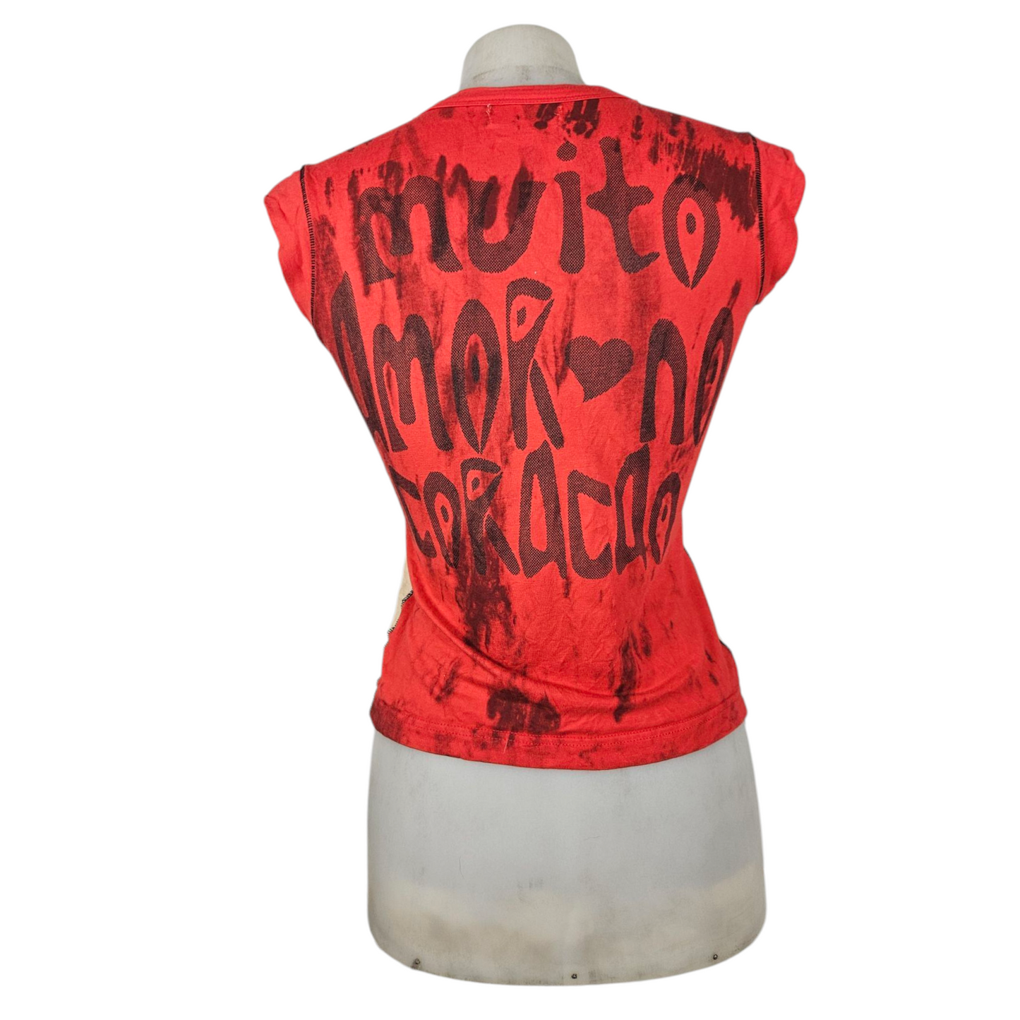 Heart print t-shirt