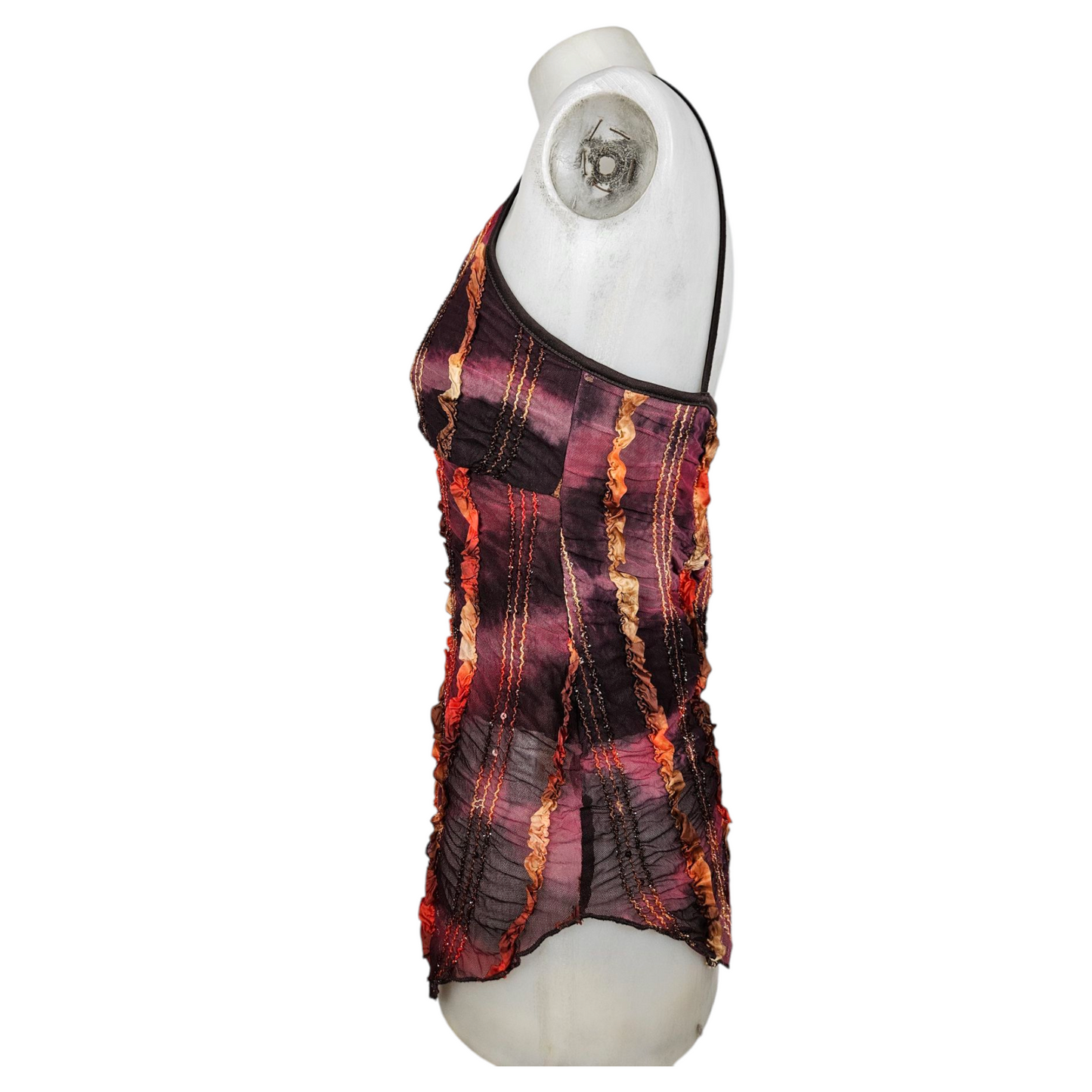 Voile top with sequin details