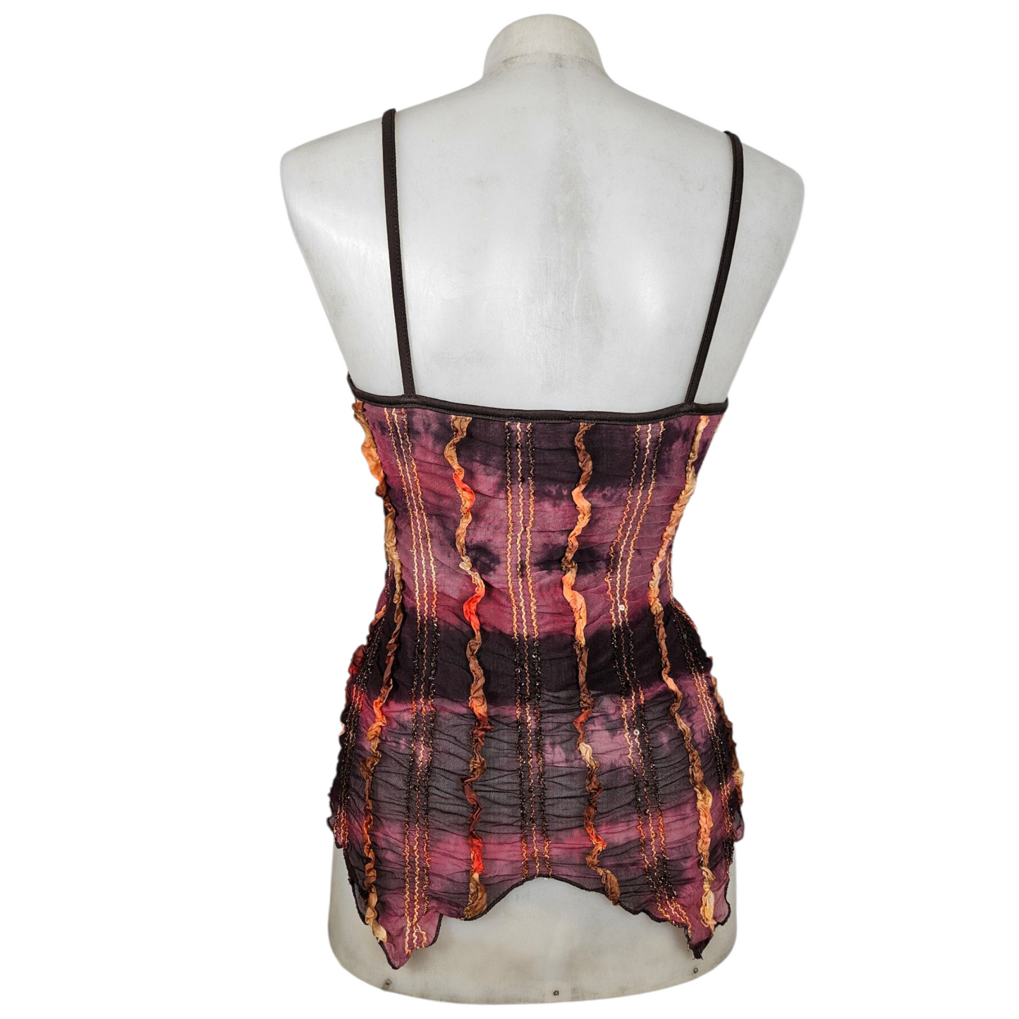 Voile top with sequin details