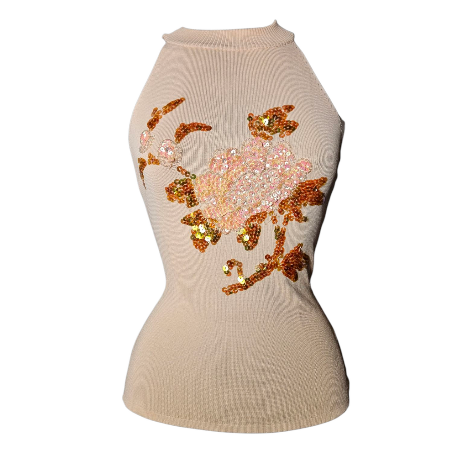 Sequin embroidered top