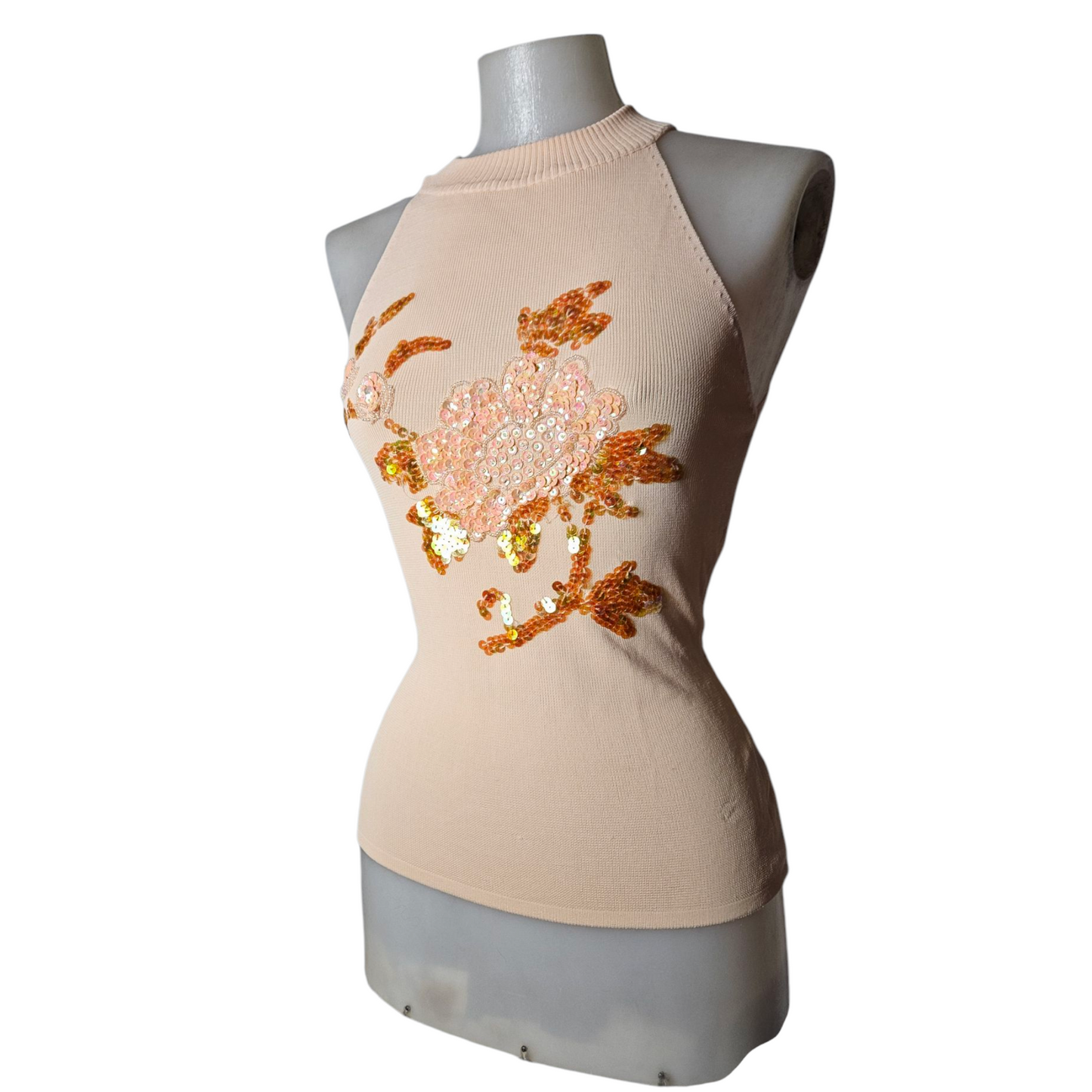 Sequin embroidered top