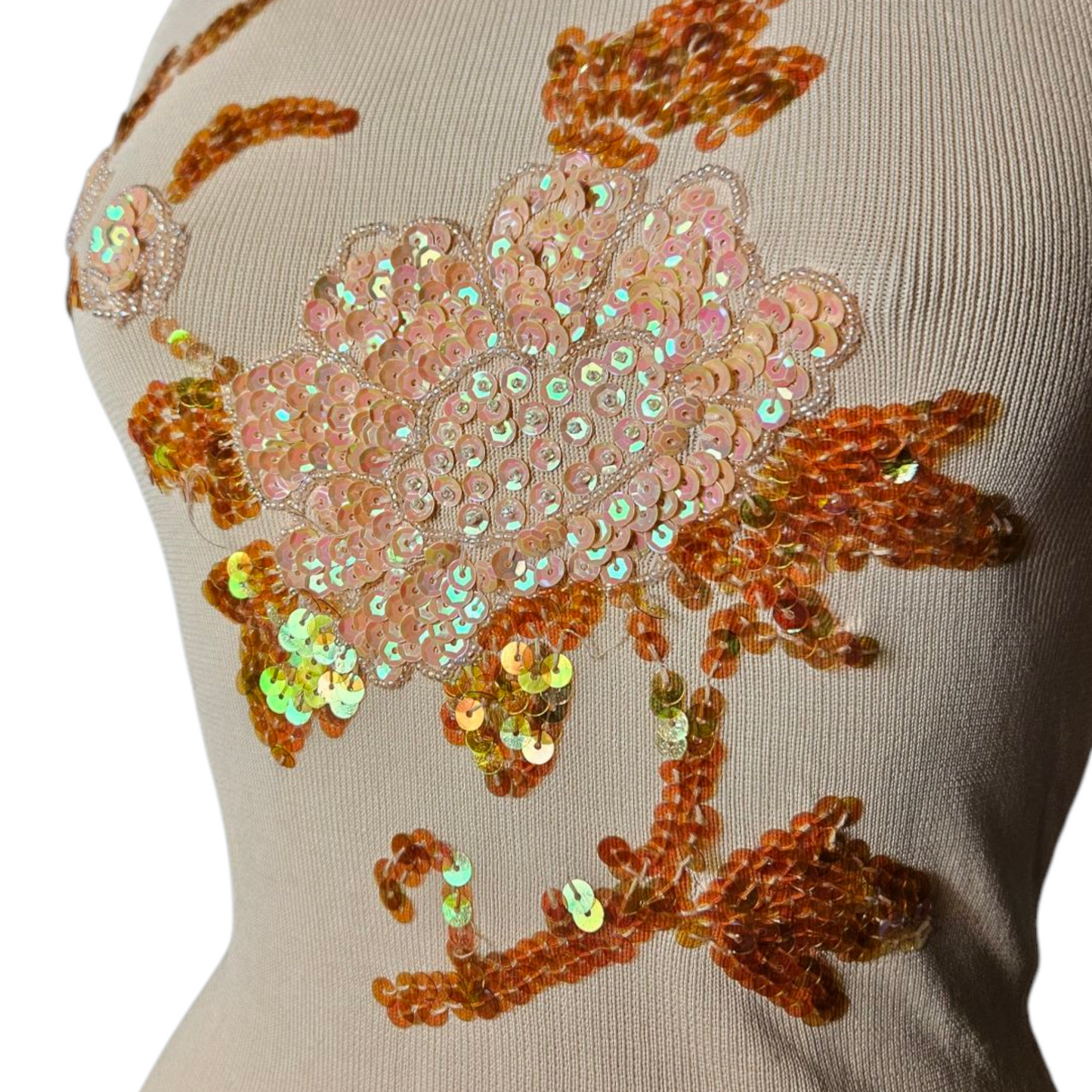 Sequin embroidered top