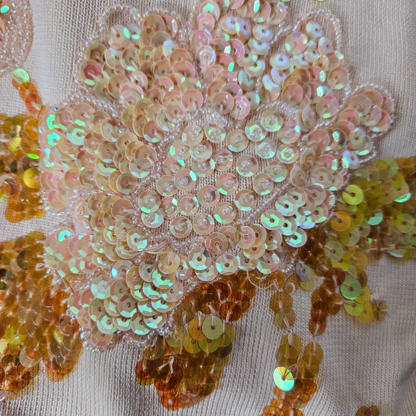 Sequin embroidered top