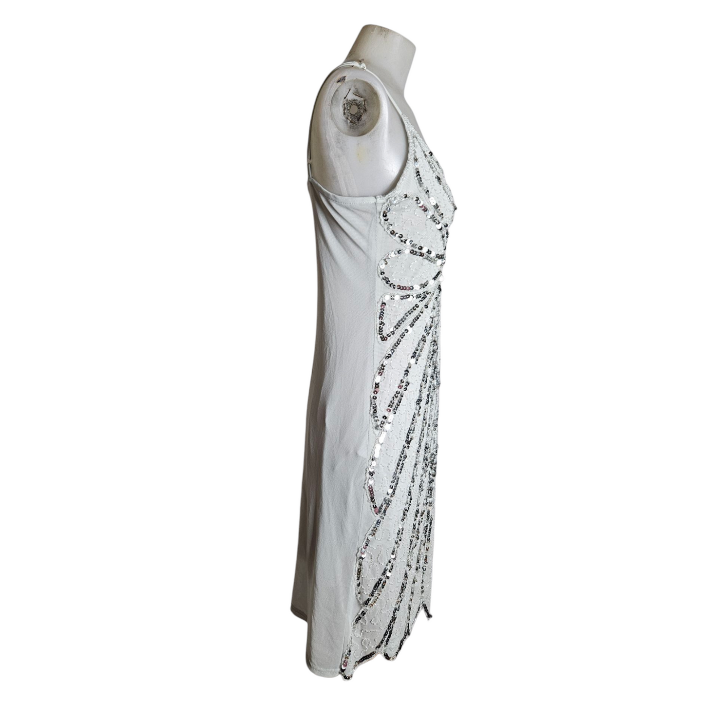 Robe en voile brodée de sequins