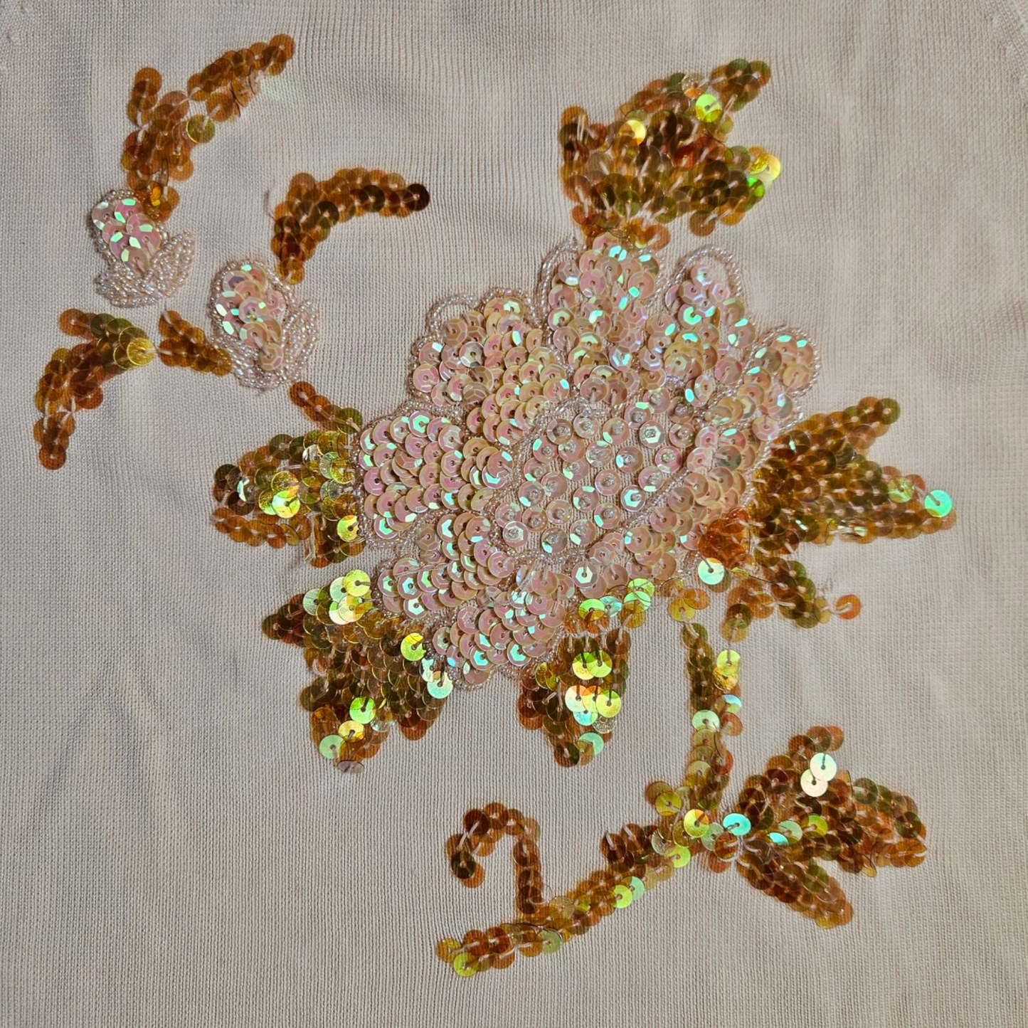 Sequin embroidered top
