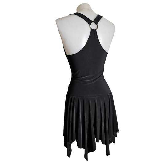 Halter neck dress with open back