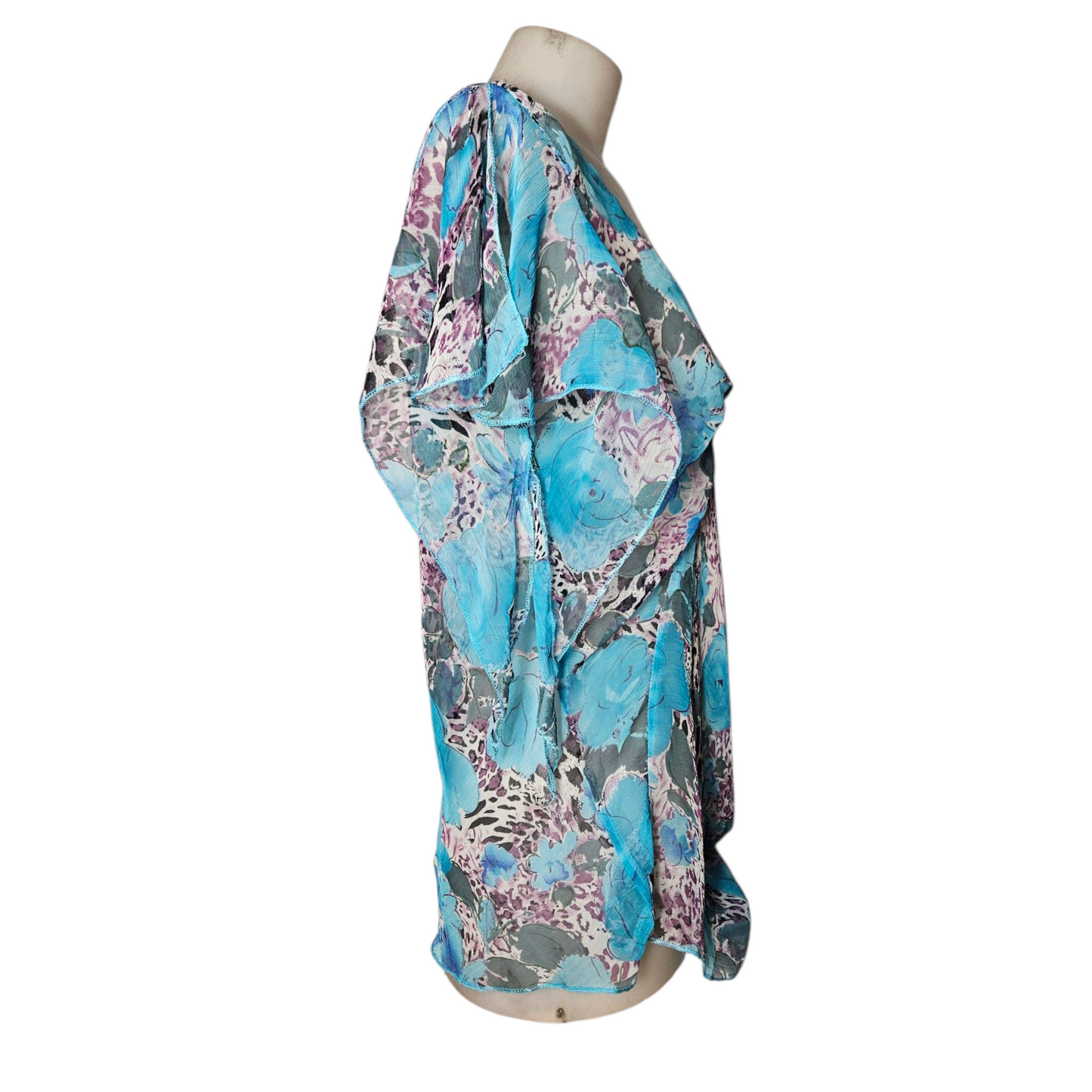 Blue voile top