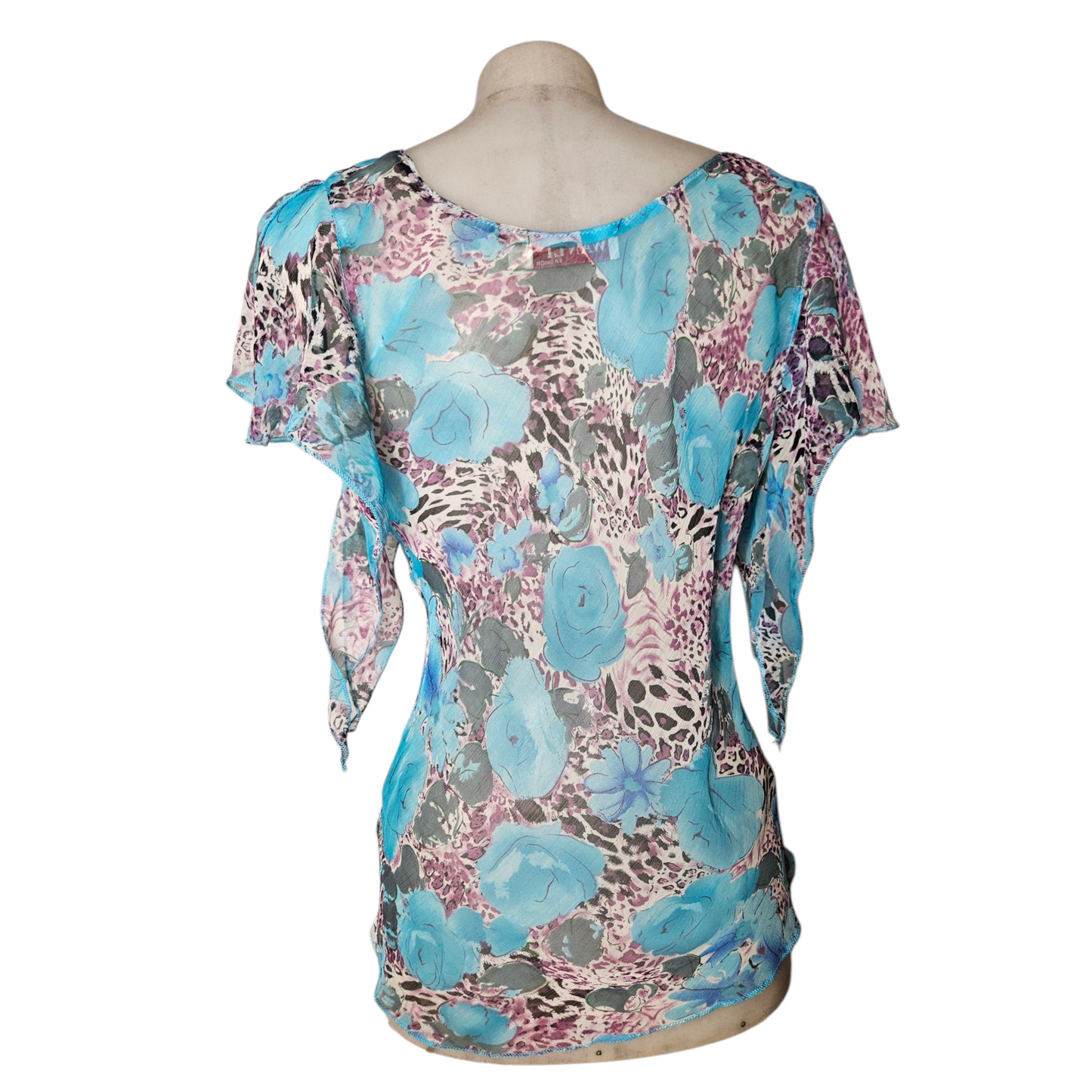 Blue voile top