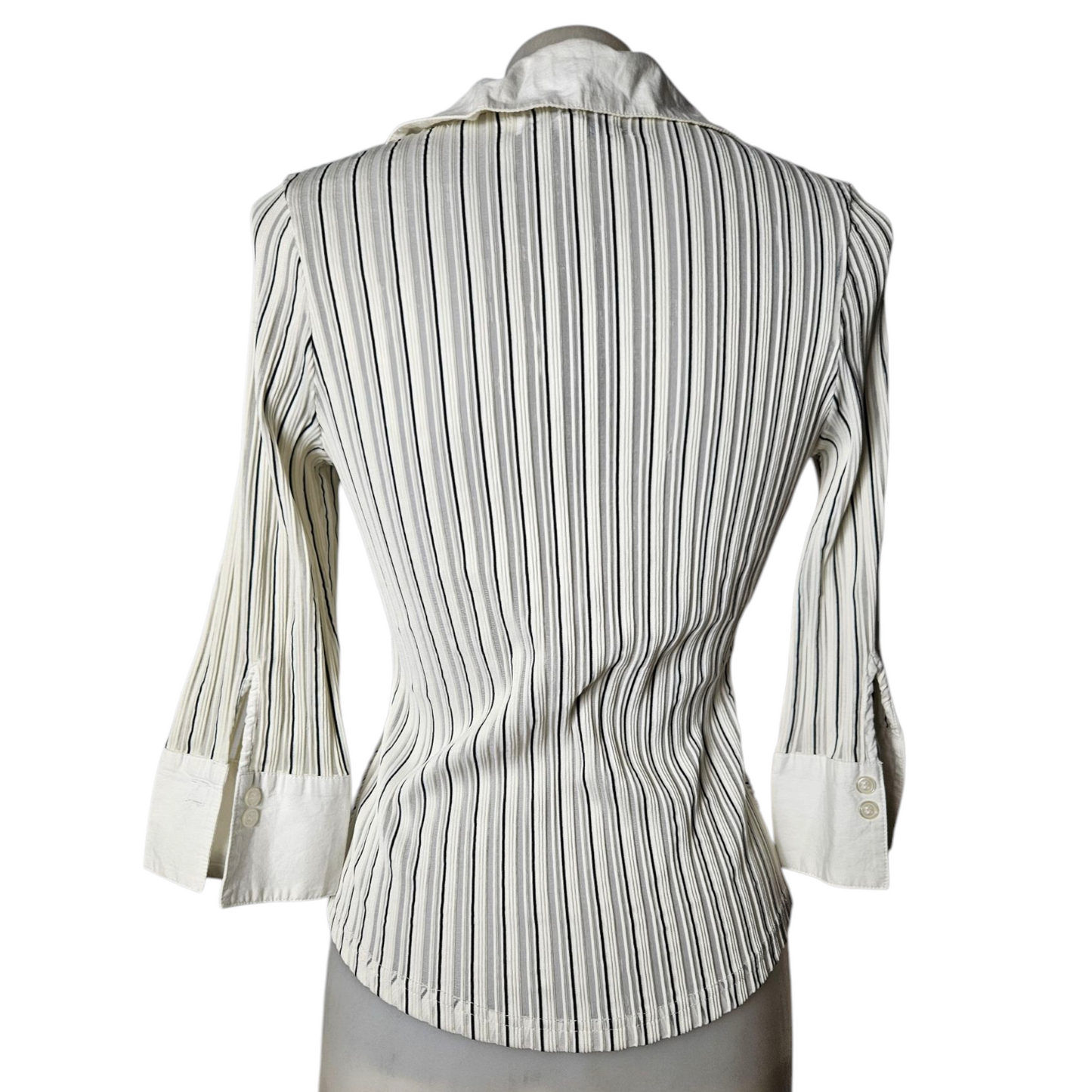Slightly transparent striped shirt