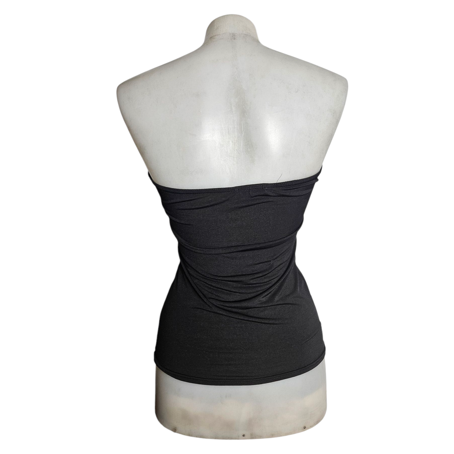 Strapless top with buckle details