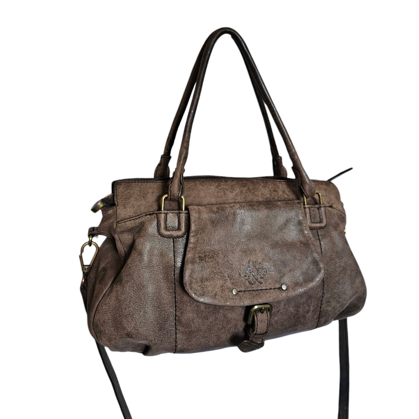 Multi-pocket leather bag