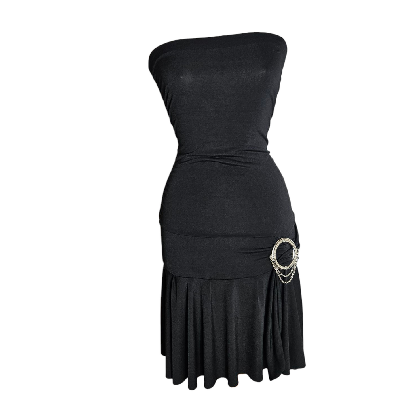 Robe strapless à boucle