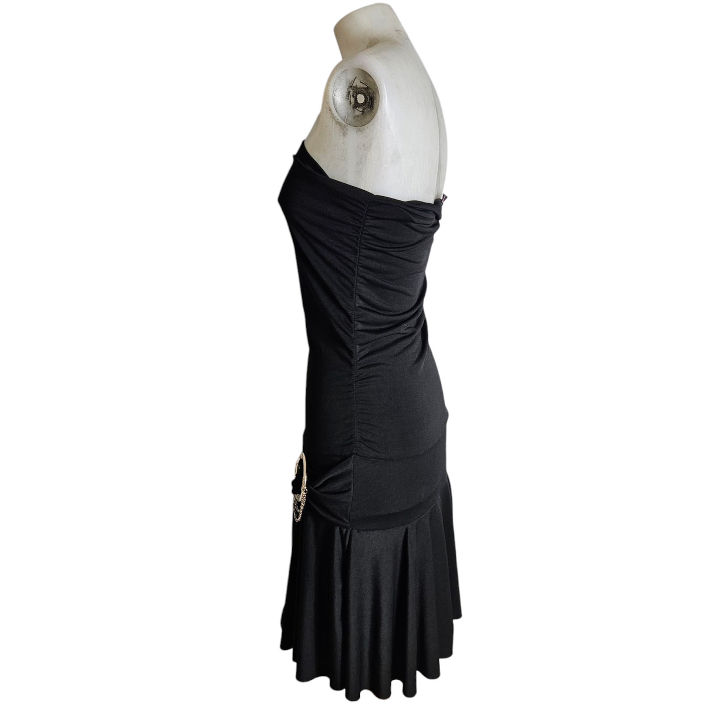 Robe strapless à boucle