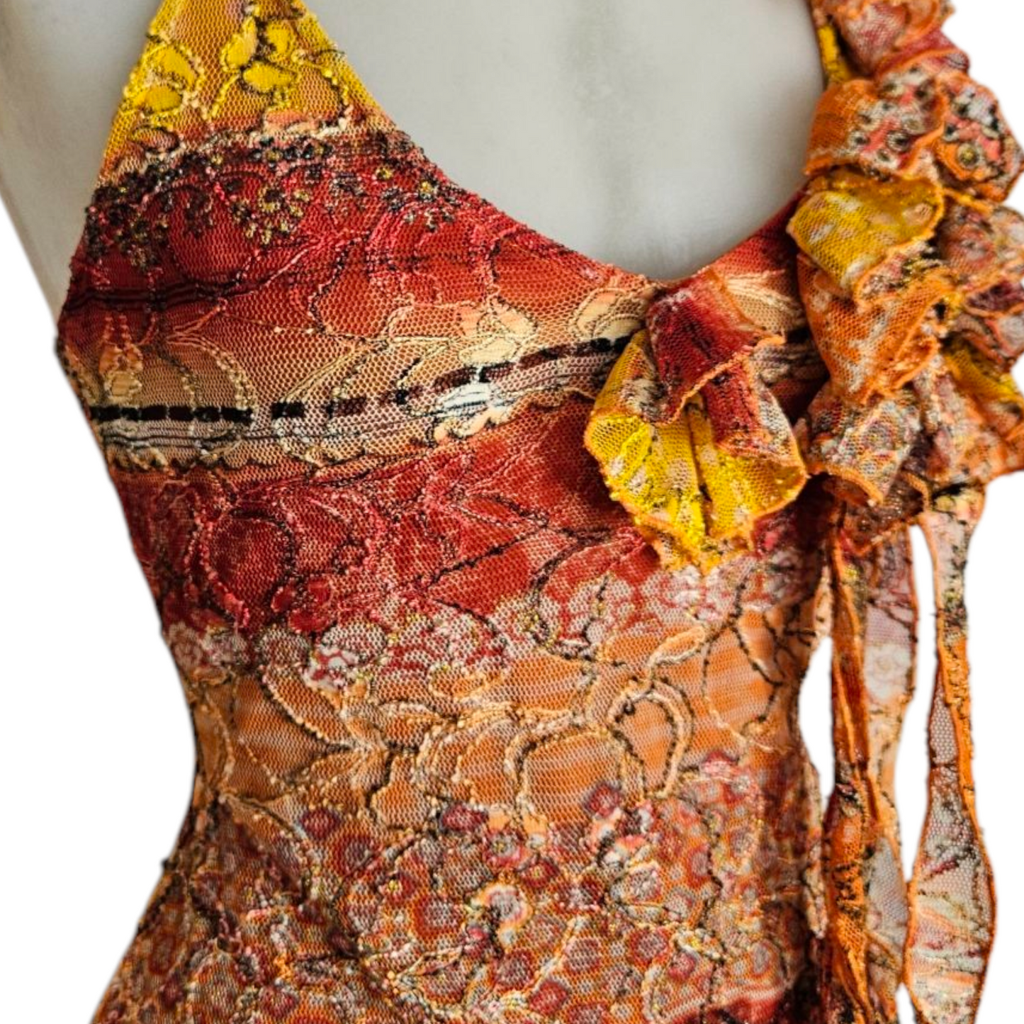 Robe dos nu en dentelle