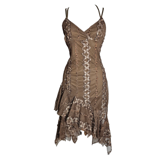 Robe dos nu bridée