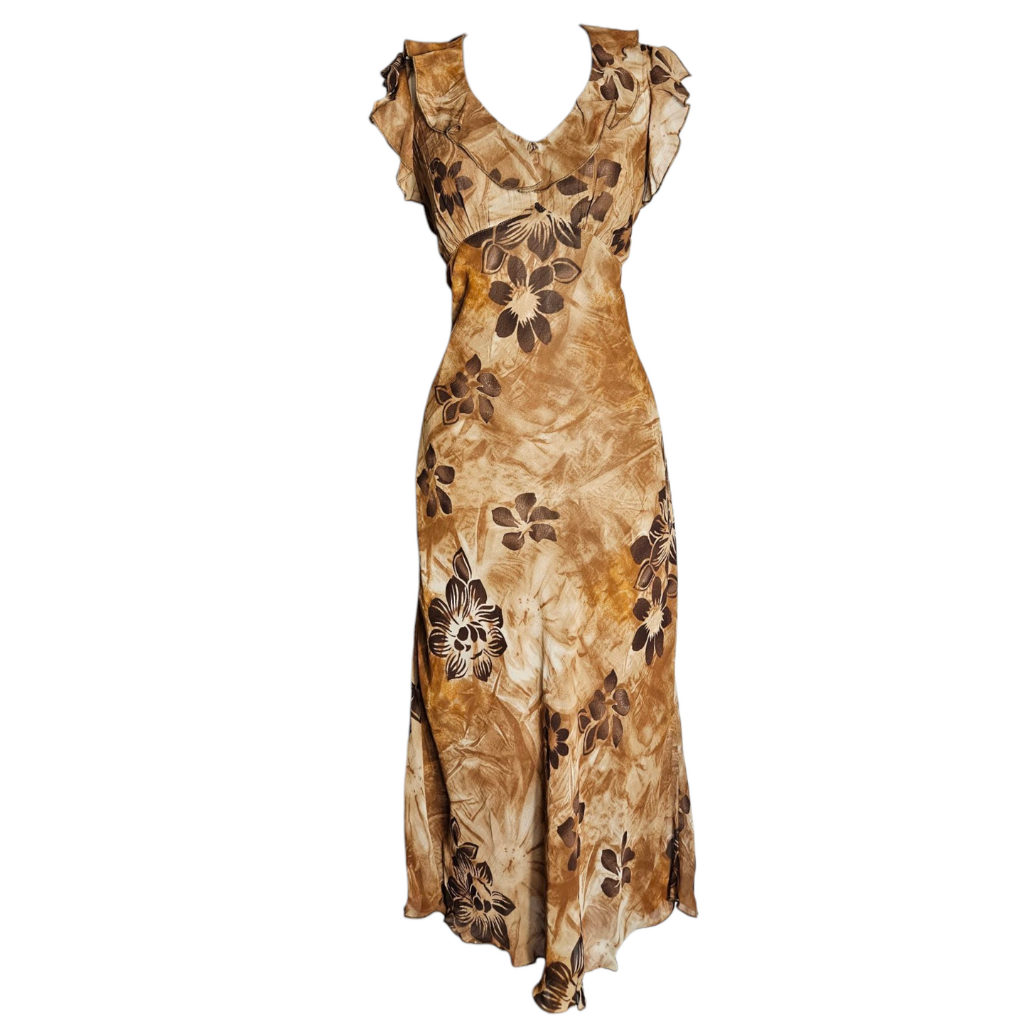 Floral veil dress