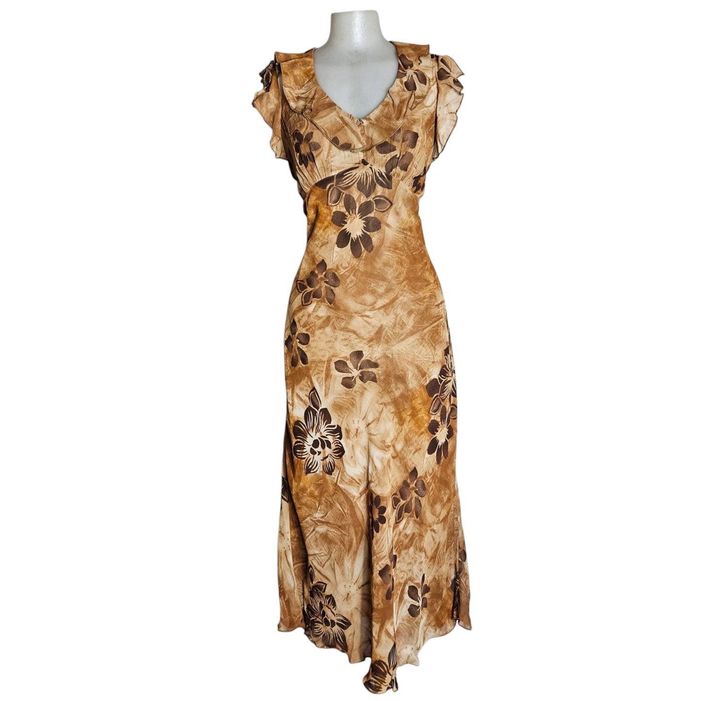 Floral veil dress