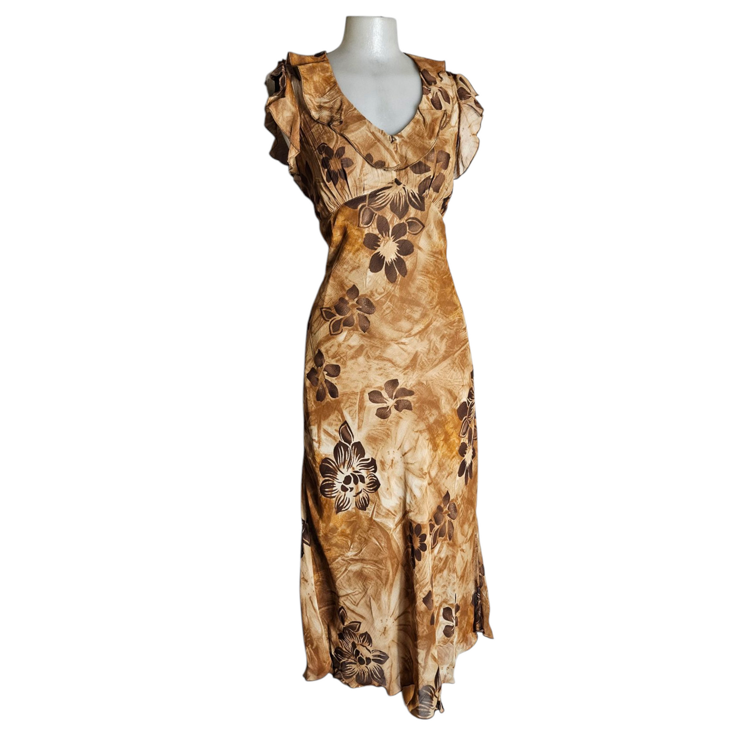 Floral veil dress