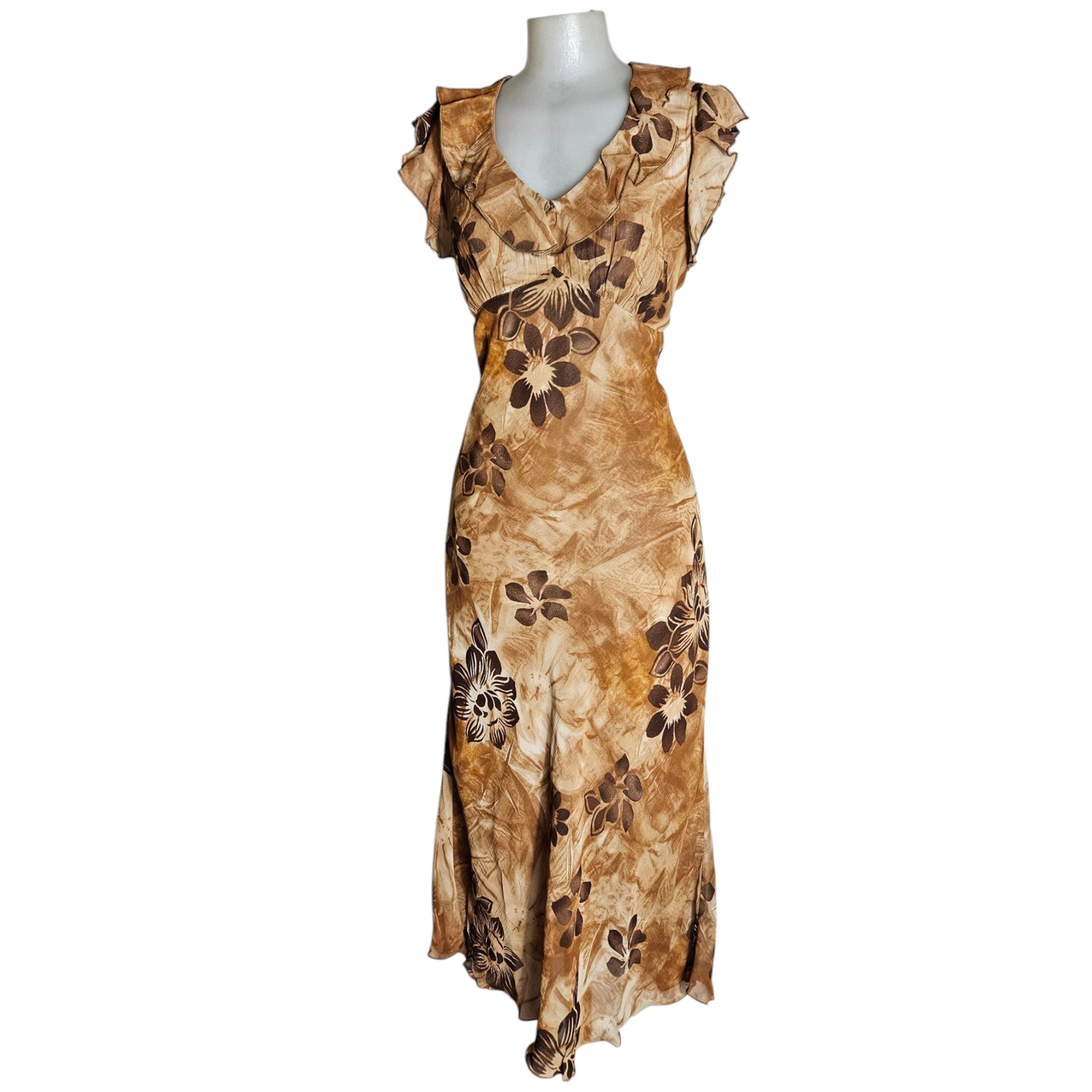 Floral veil dress