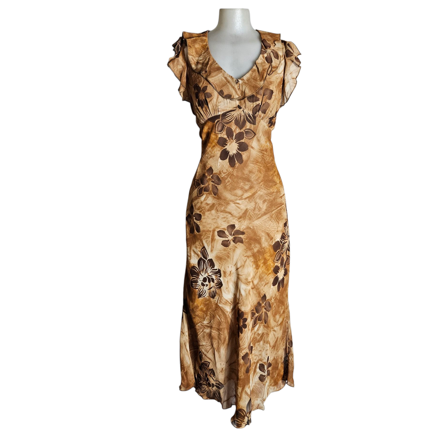 Floral veil dress