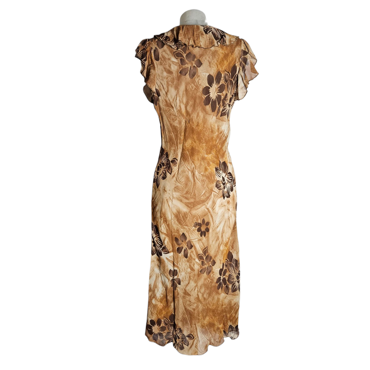 Floral veil dress
