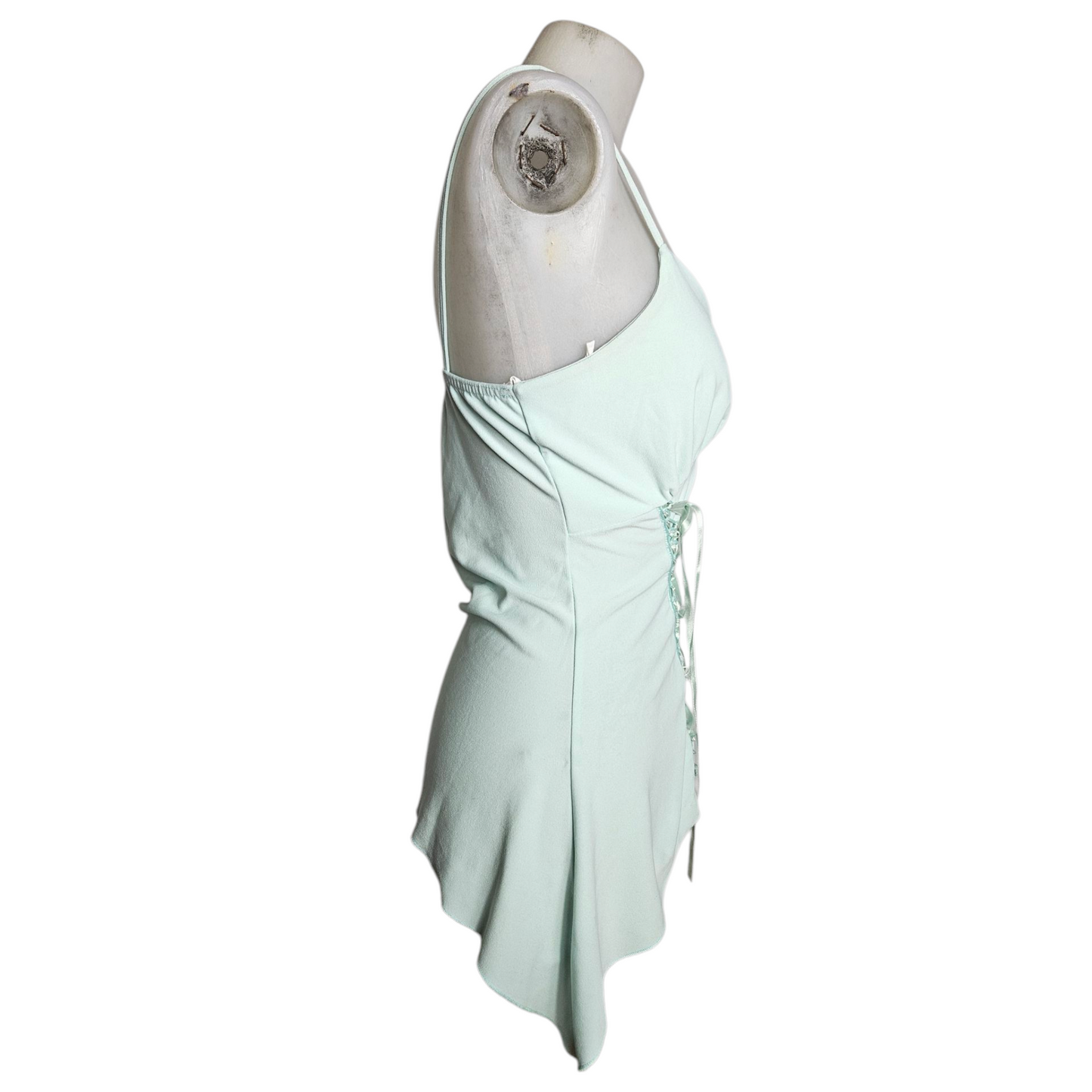 Asymmetrical top with lacing
