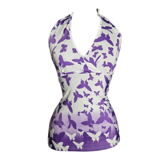 Dos nu motif papillon