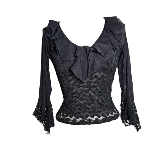 Veil and lace top