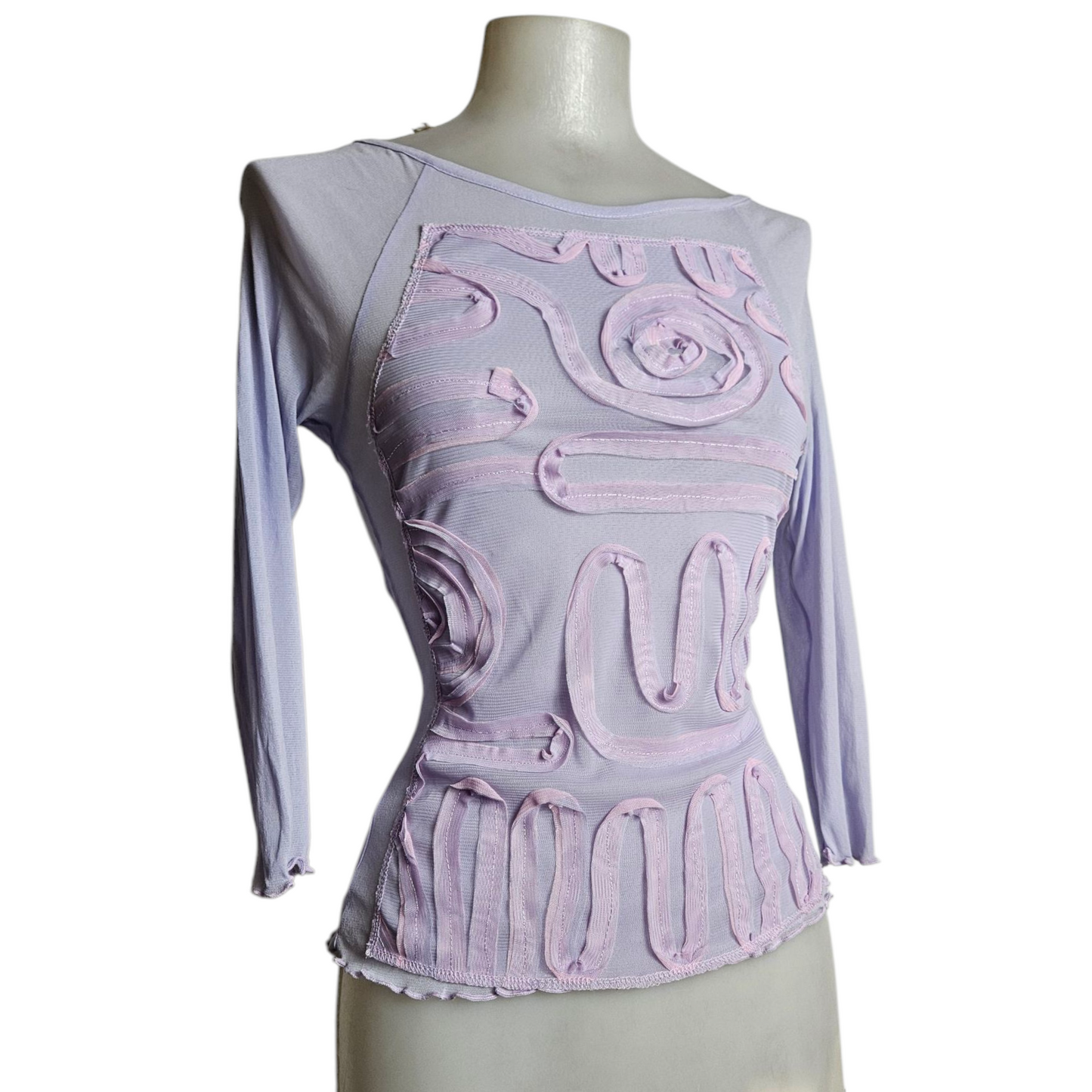 Haut en voile lilas
