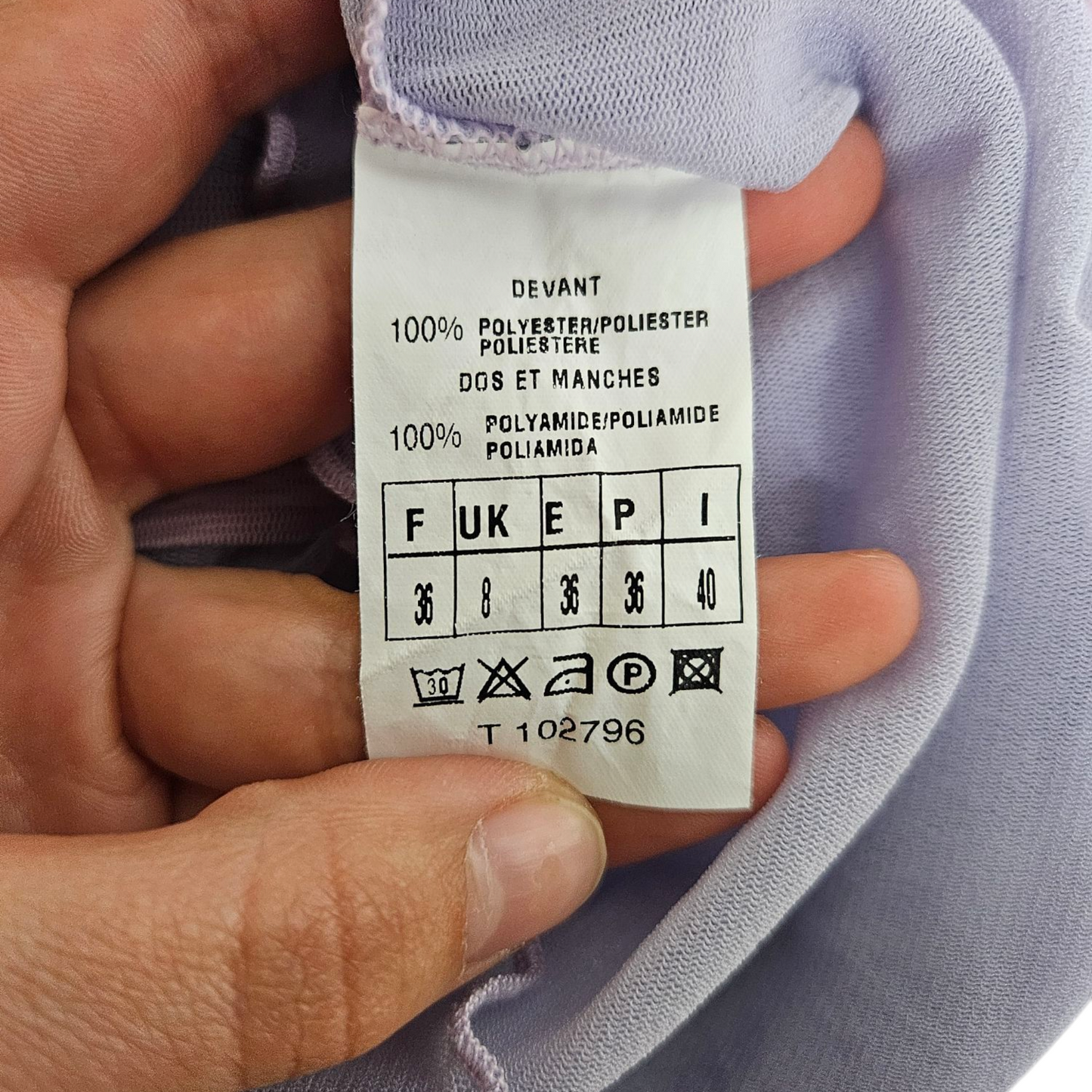 Haut en voile lilas