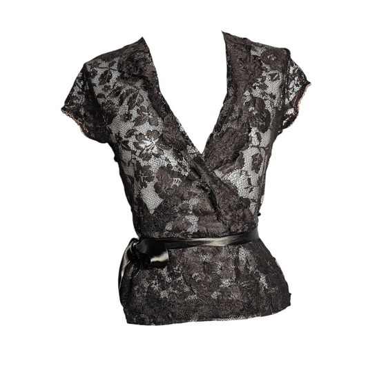 Lace wrap dress