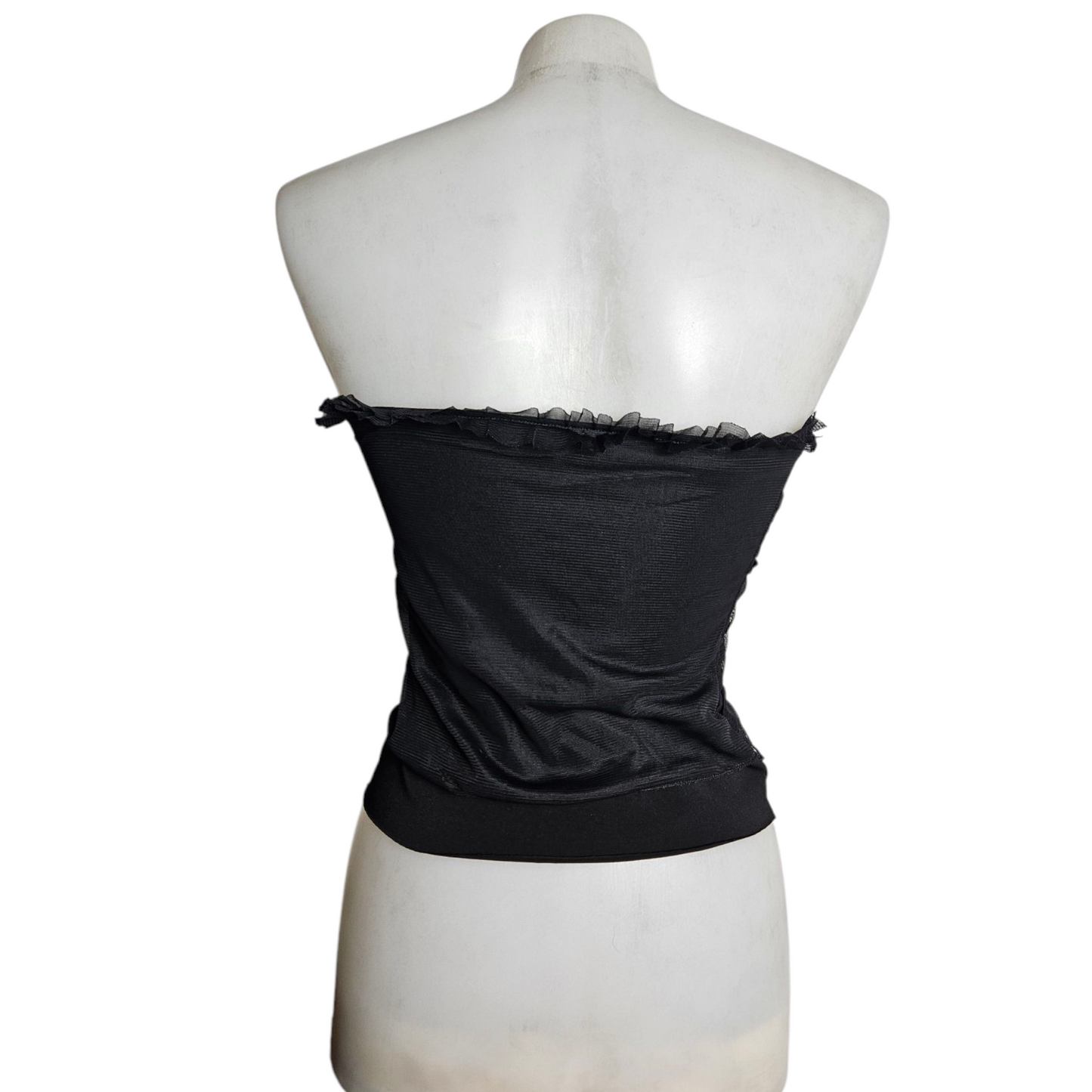 Haut strapless en voile