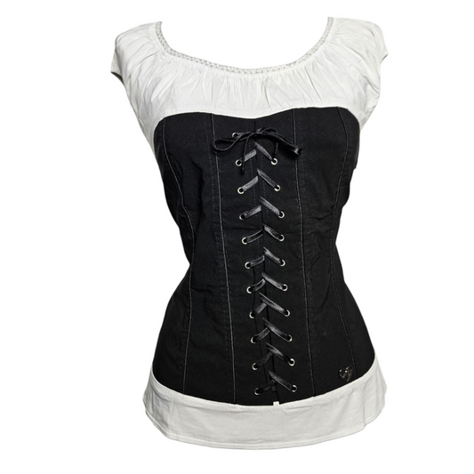 Officecore lace-up shirt