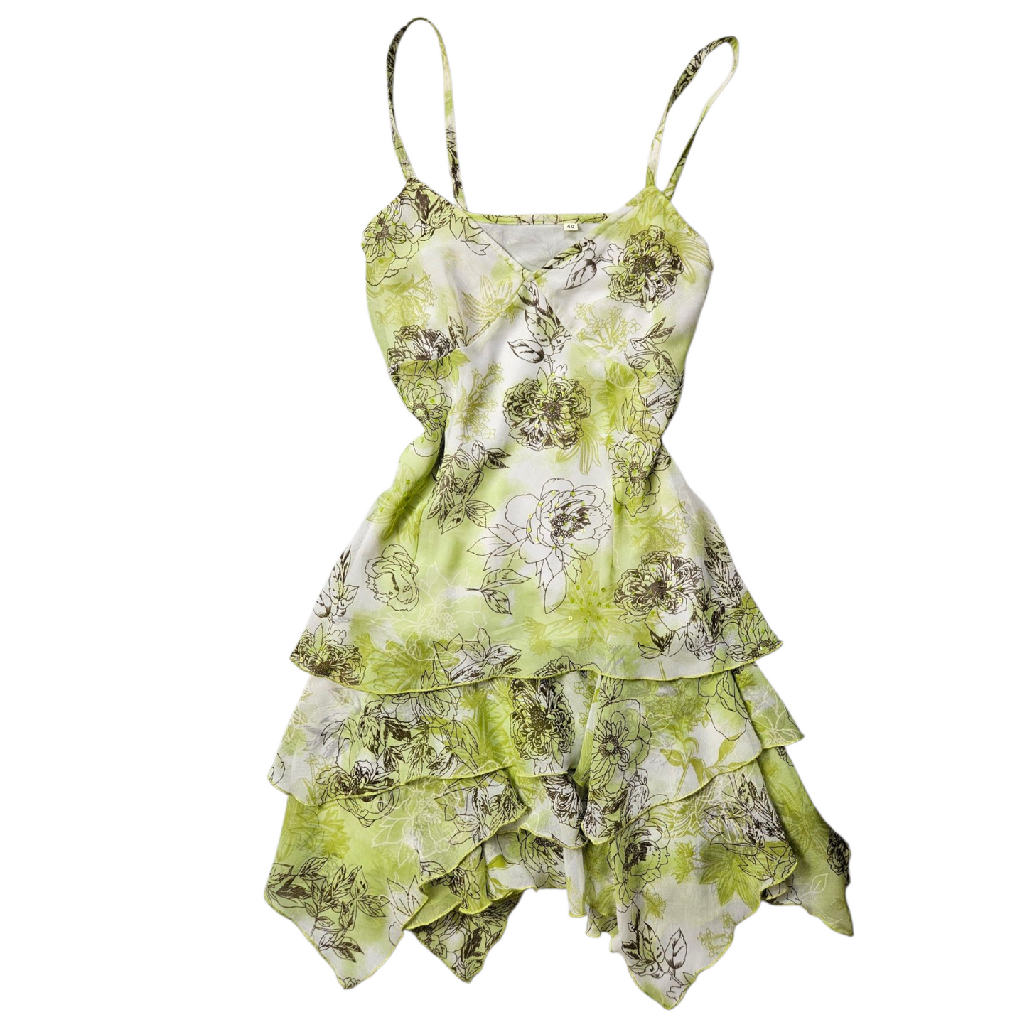 Robe en voile verte