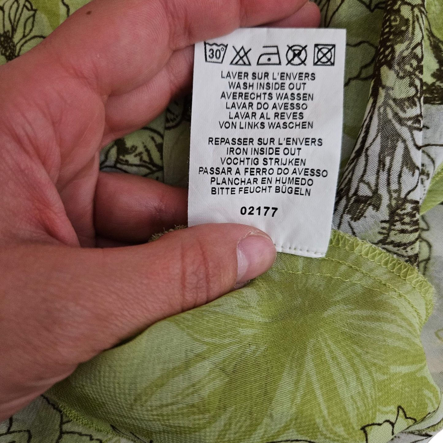 Robe en voile verte