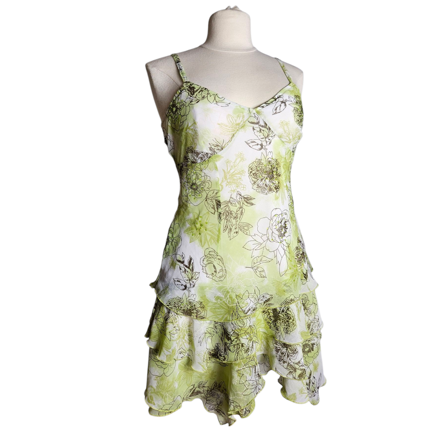 Robe en voile verte