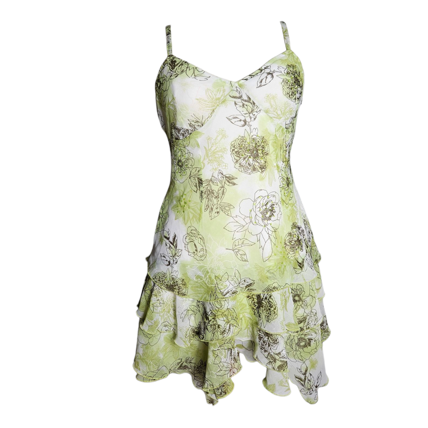 Robe en voile verte