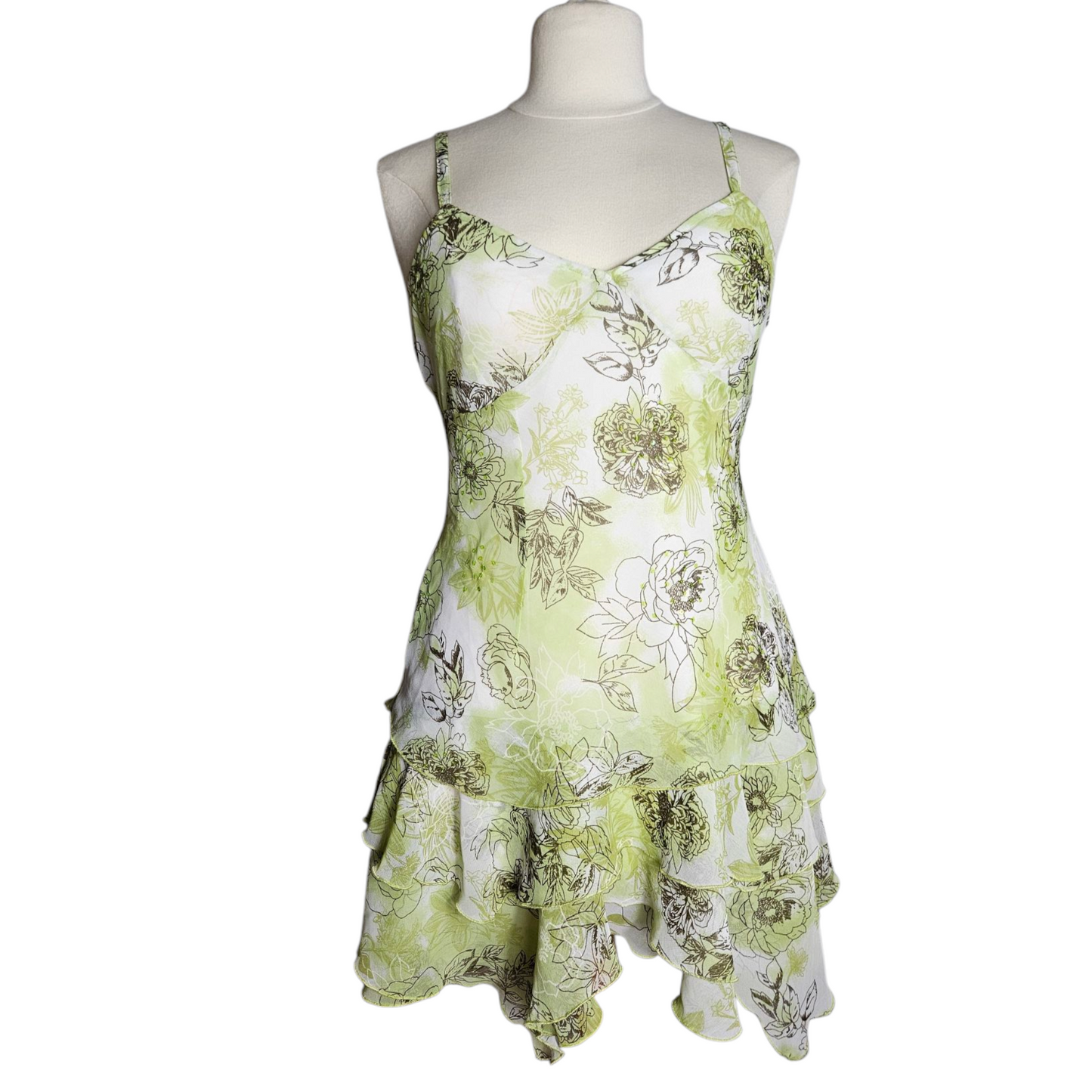 Robe en voile verte
