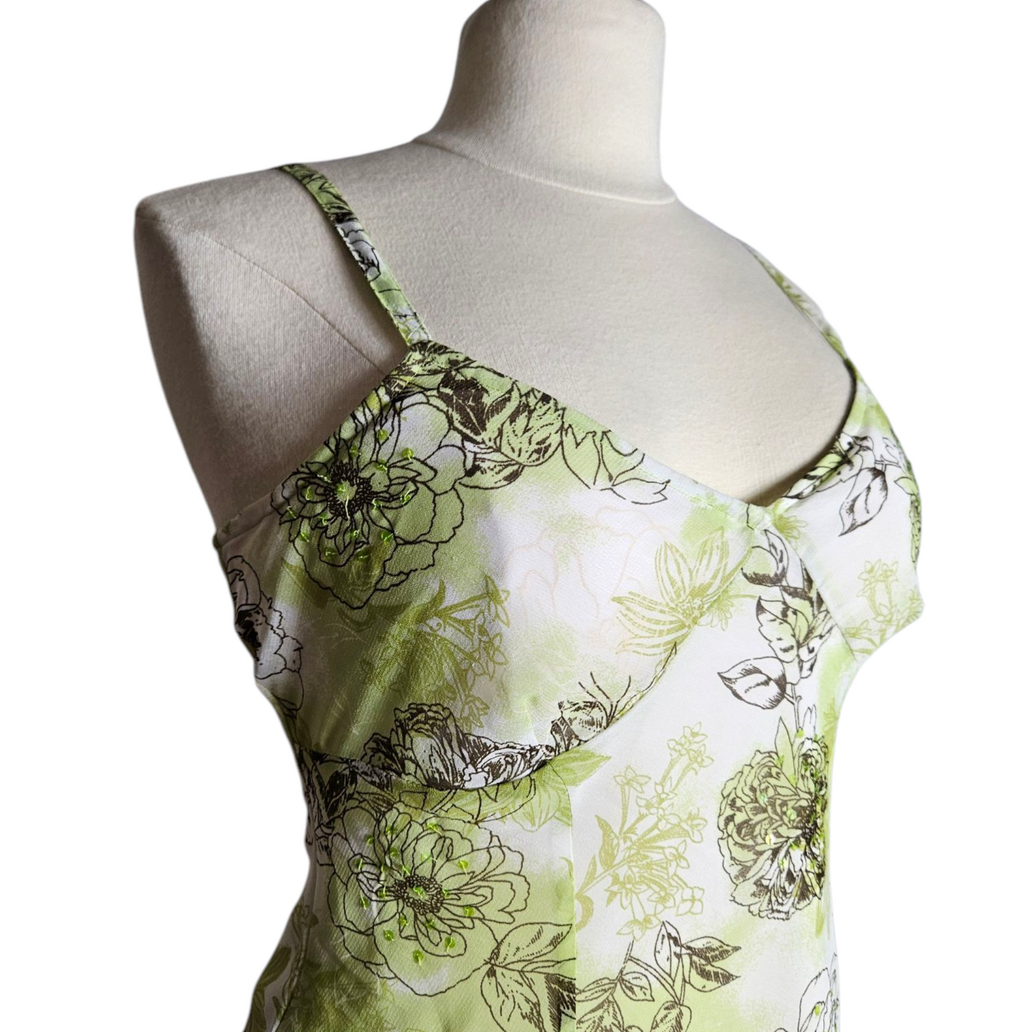 Robe en voile verte