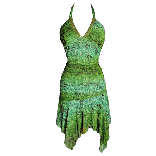 Backless voile dress