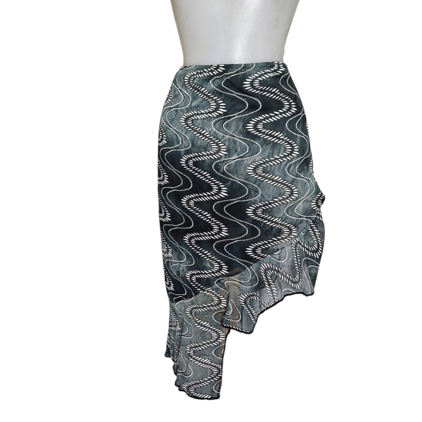 Ensemble haut strapless et jupe asymétrique