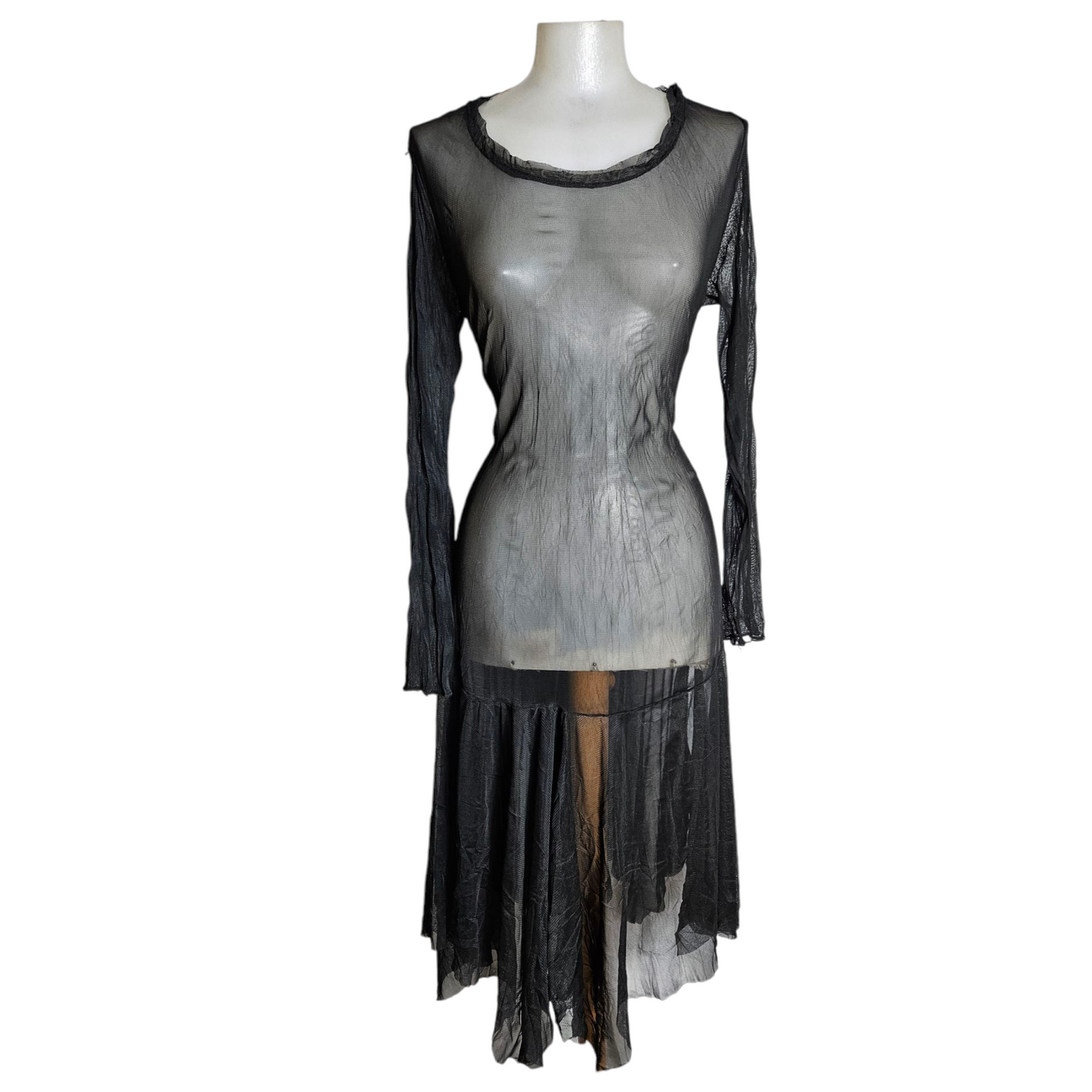 Black voile dress