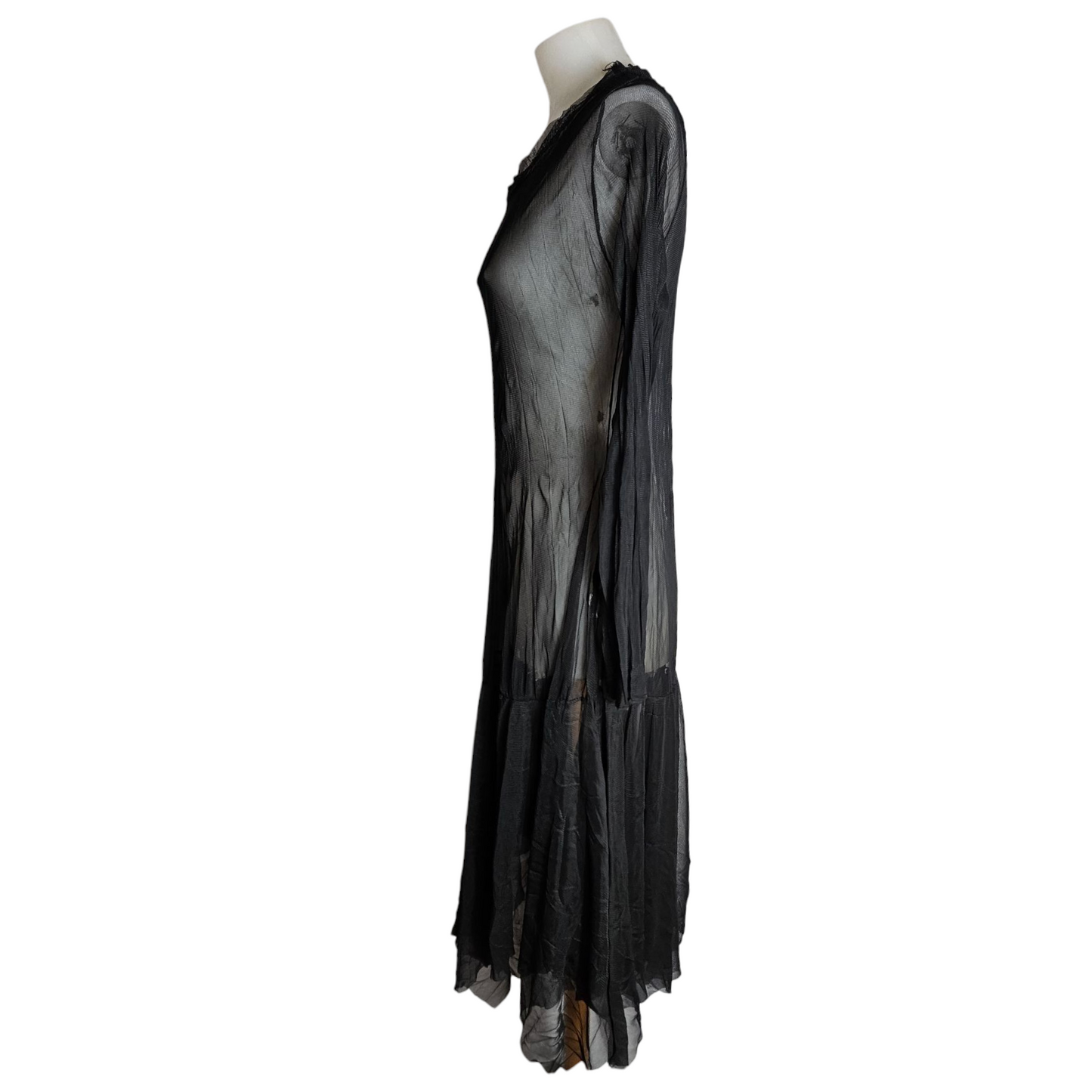 Black voile dress