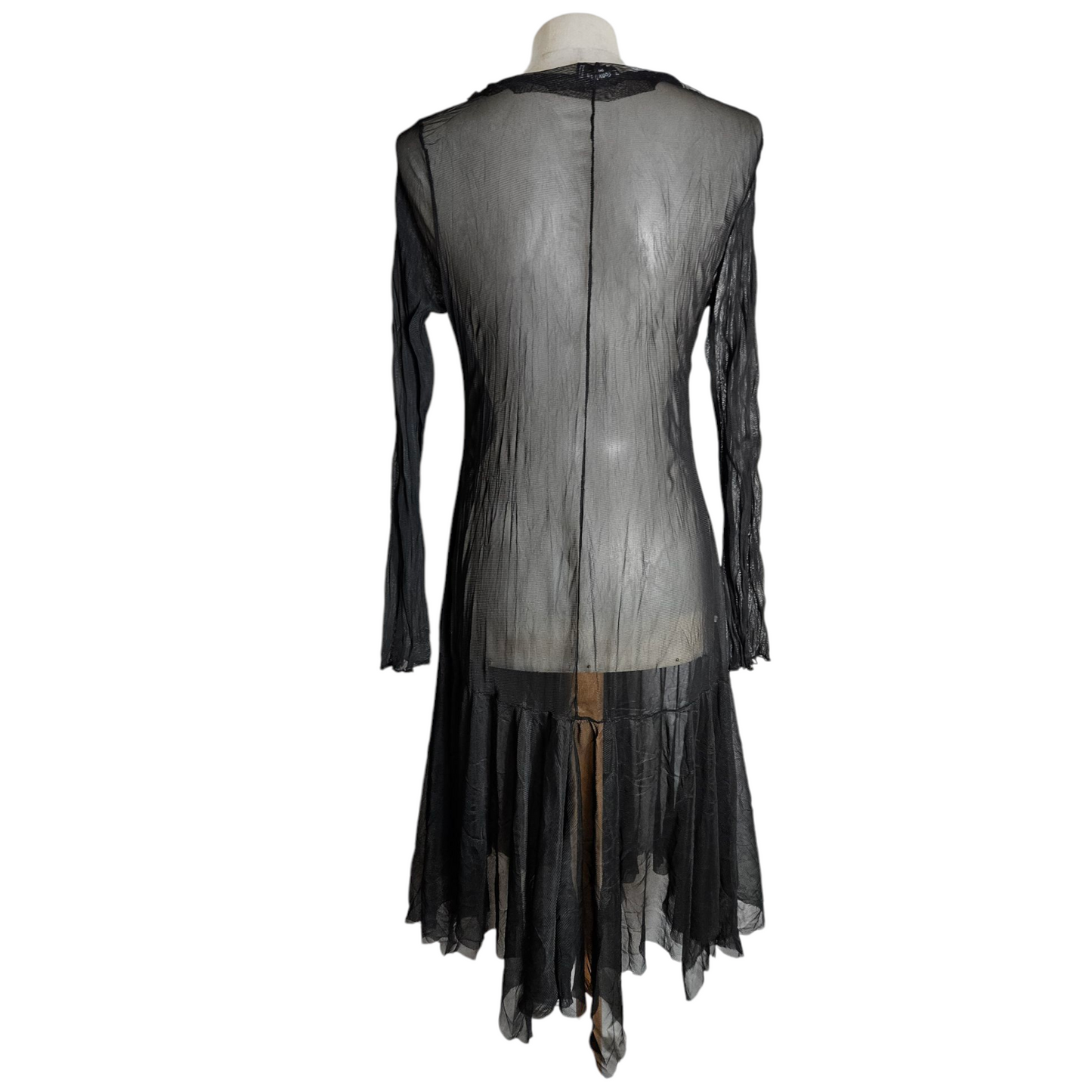 Black voile dress