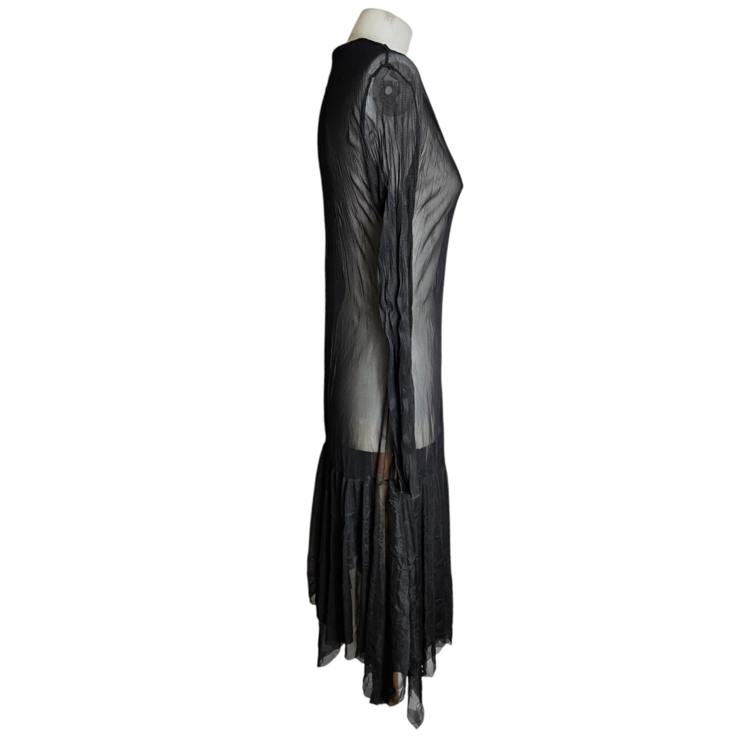 Black voile dress